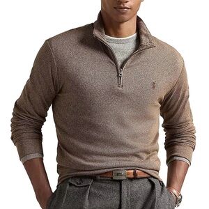 Ralph Lauren Luxury Jersey Quarter Zip Pullover